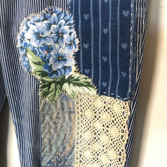 ENGINEER jeans upcycled/embellished jeans/upcycled jeans - Picture 4 of 6